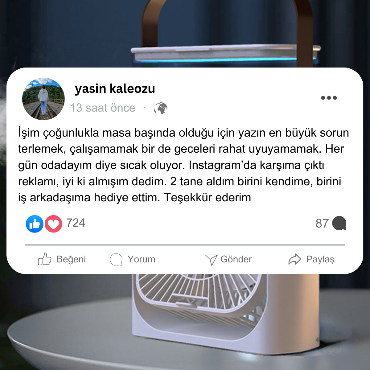 Su Püskürtmeli Hava Serinletici |  Buzlu Fan