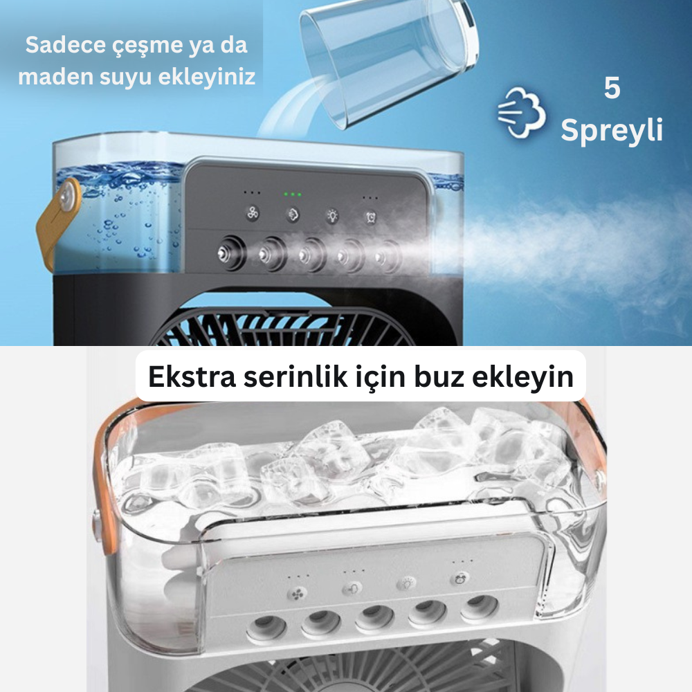 Su Püskürtmeli Hava Serinletici |  Buzlu Fan